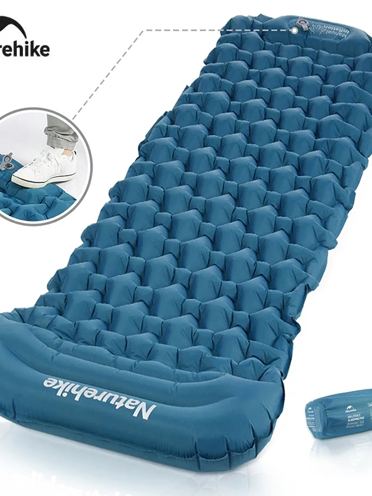 Colchoneta Inflable Naturehike Pressed Blue 1