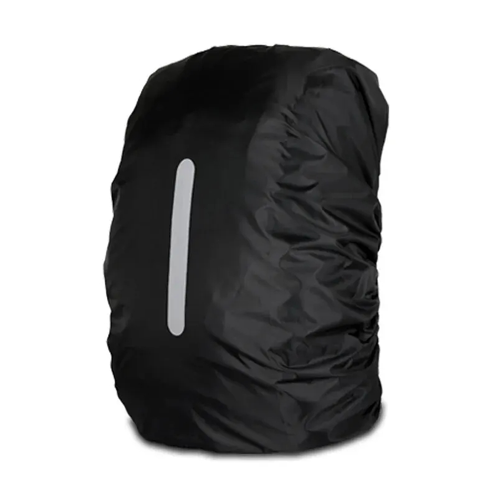 Cubre Mochila Black Reflectante