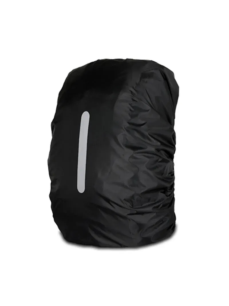 Cubre Mochila Black Reflectante 1