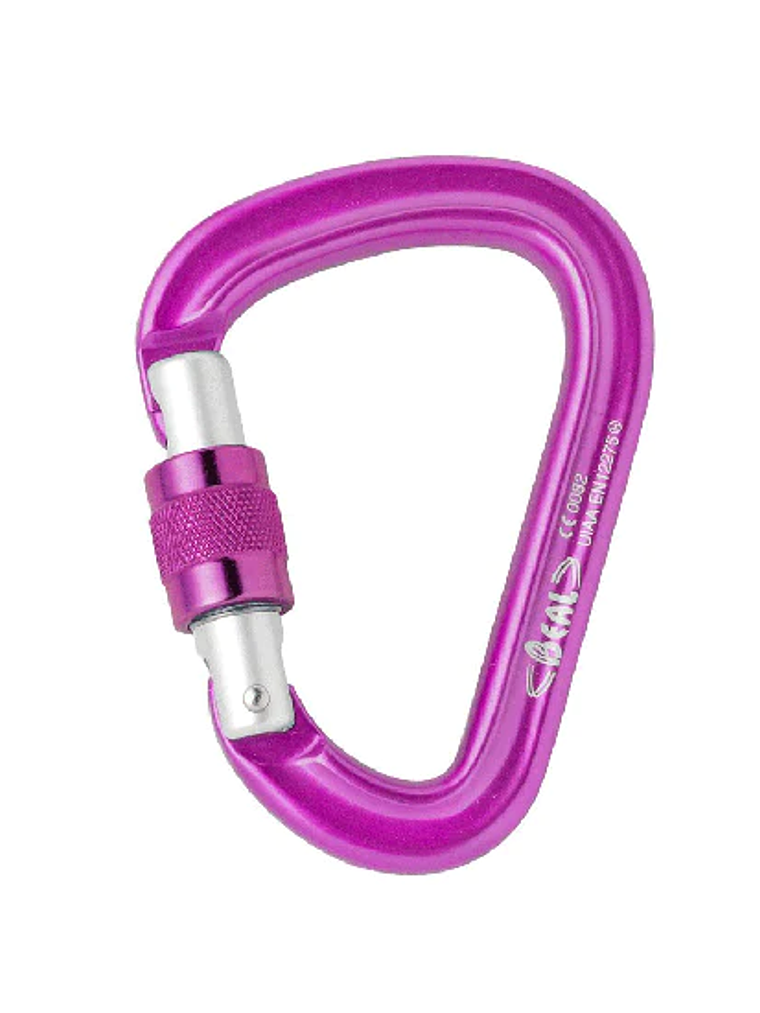 Mosquetón HMS Be Safe Seguro Rosca Beal Magenta 1