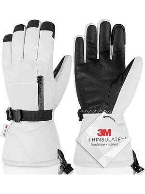 Guantes Esquí 3M White T M