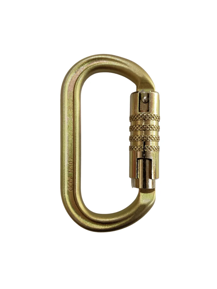  Mosquetón Acero Oval 3 Tiempos 40kN – ISC 1