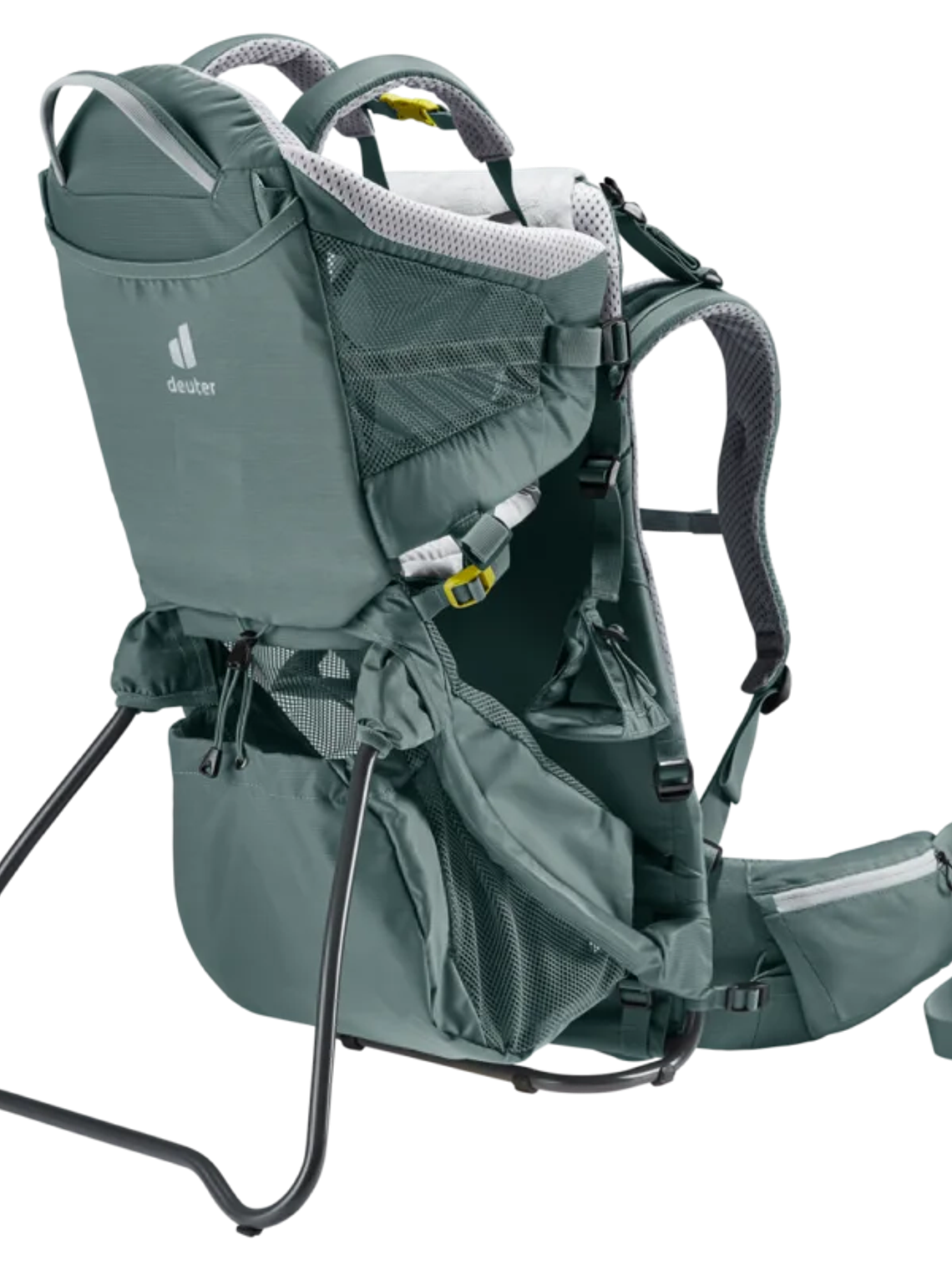 Mochila Porta Bebé Kid Comfort Active Teal + Techo  1