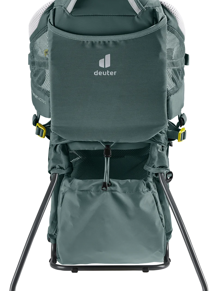 Mochila Porta Bebé Kid Comfort Active Teal + Techo  5