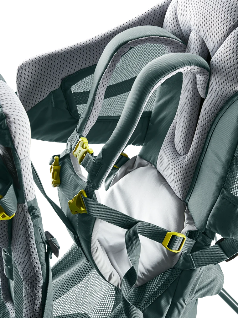 Mochila Porta Bebé Kid Comfort Active Teal + Techo  6