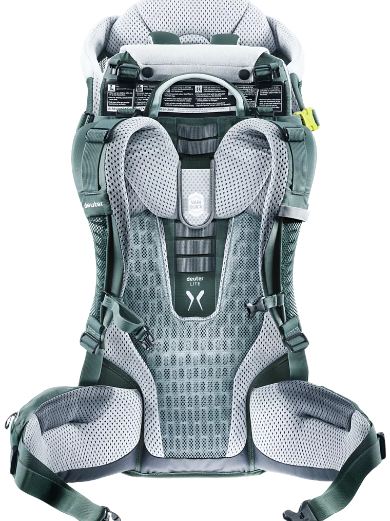 Mochila Porta Bebé Kid Comfort Active Teal + Techo  9