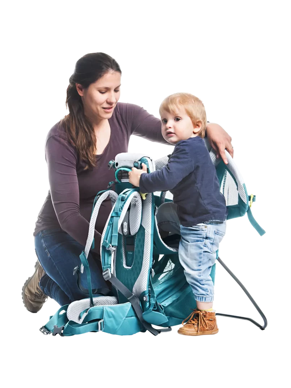 Mochila Porta Bebé Kid Comfort Active SL Demin + Techo 8
