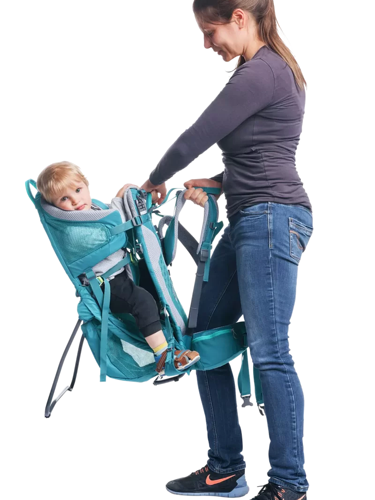 Mochila Porta Bebé Kid Comfort Active SL Demin + Techo 9