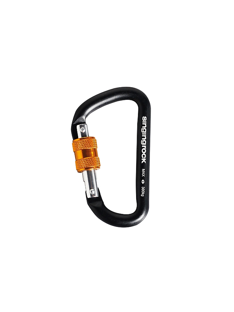 Mosquetón Aluminio Mini D Rosca 3 KN  Singing Rock 1