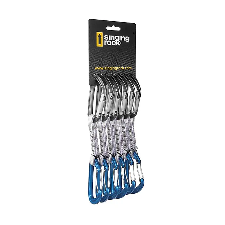 Six Pack Cintas Express  Aluminio 16 cm Wire Singin Rock 1