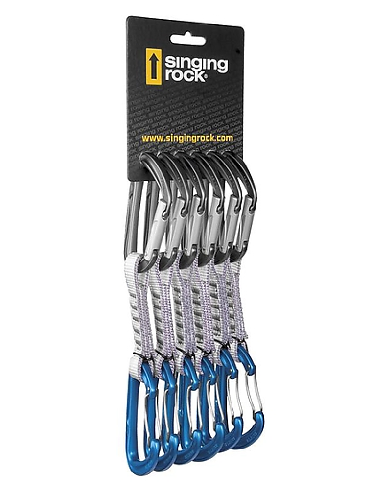 Six Pack Cintas Express  Aluminio 16 cm Wire Singin Rock 1