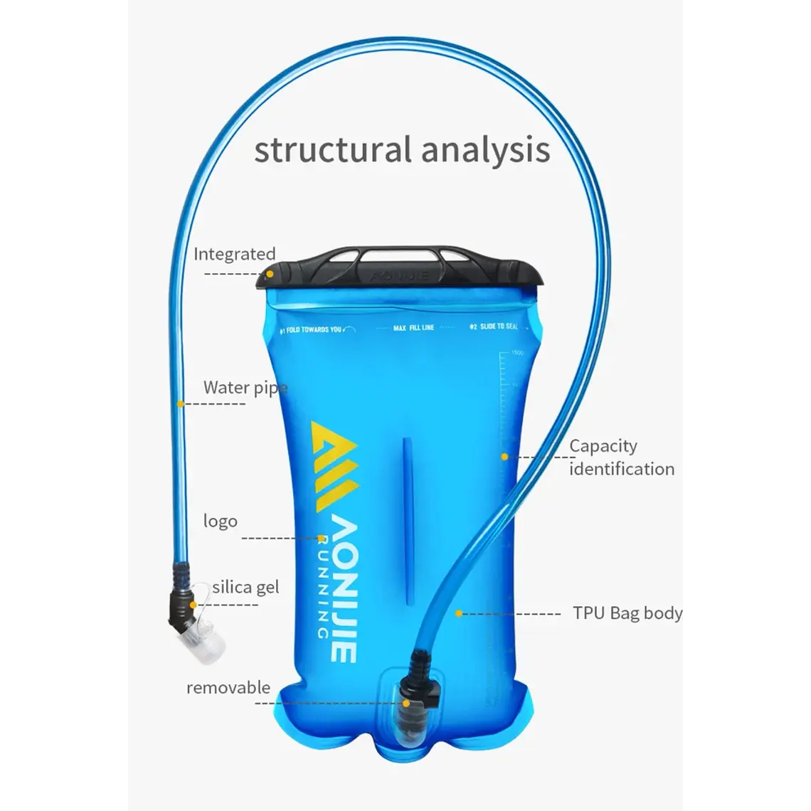 Bolsa de Hidratación Aonijie 1.5 L SD62 6