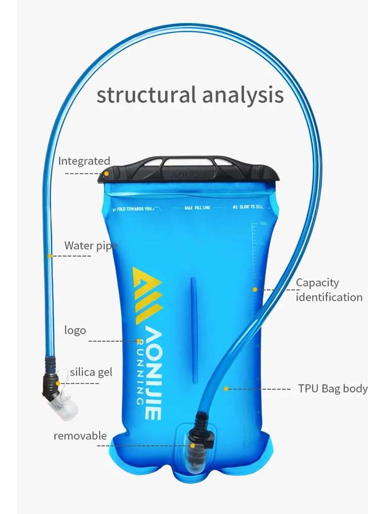 Bolsa de Hidratación Aonijie 1.5 L SD62 6