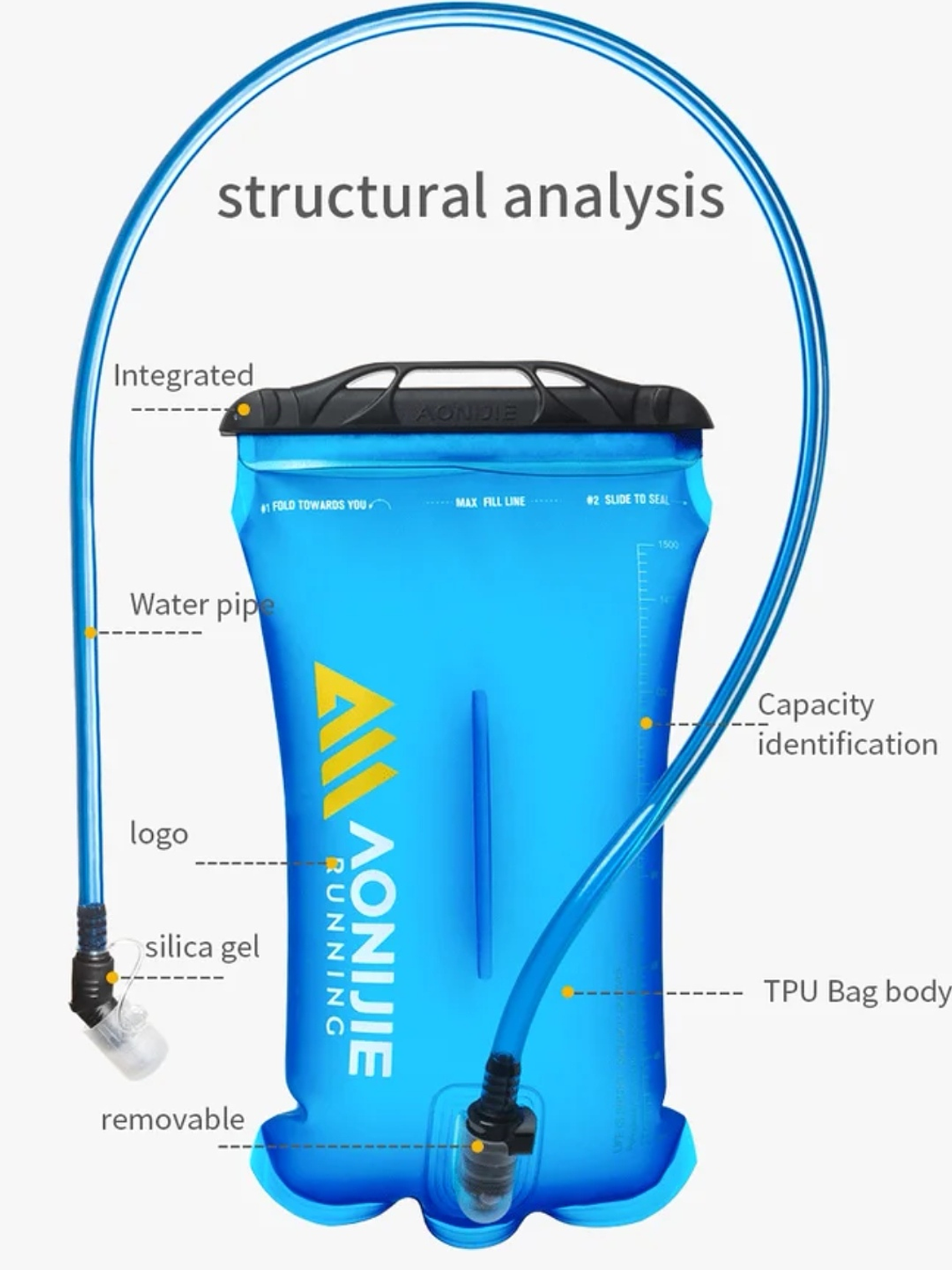 Bolsa de Hidratación Aonijie 2 L SD62 6