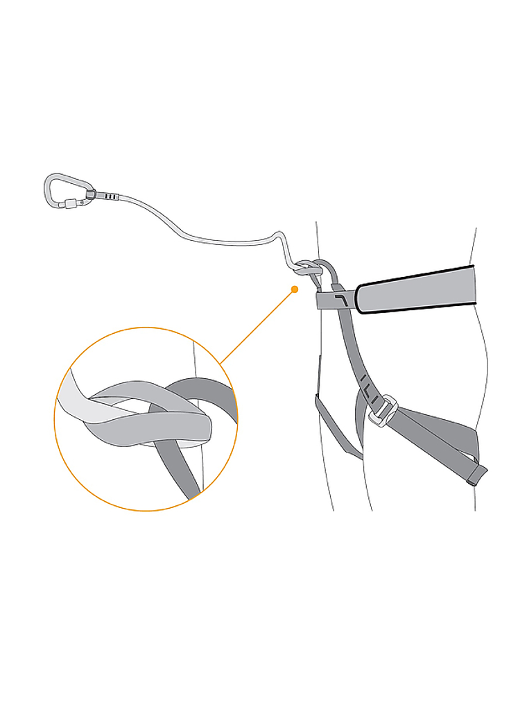 Sujetador Piolet  Bungee Single Singing Rock 4