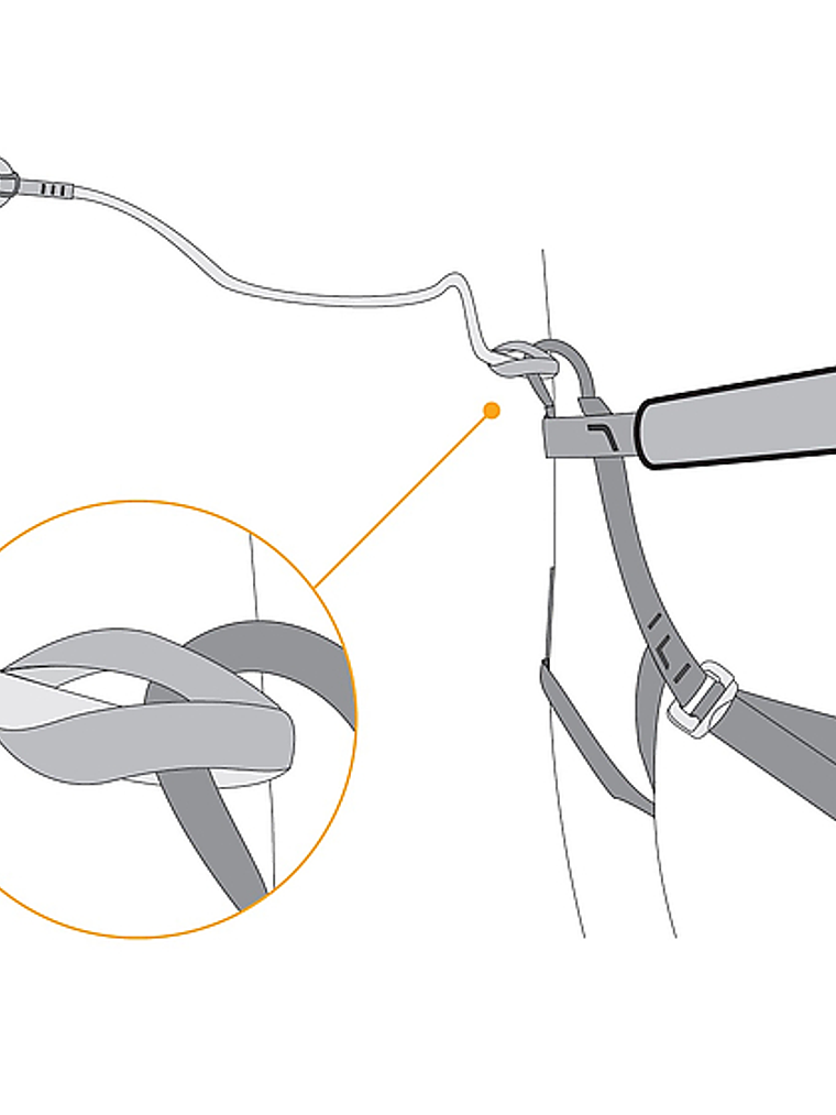 Sujetador Piolet  Bungee Single Singing Rock 4