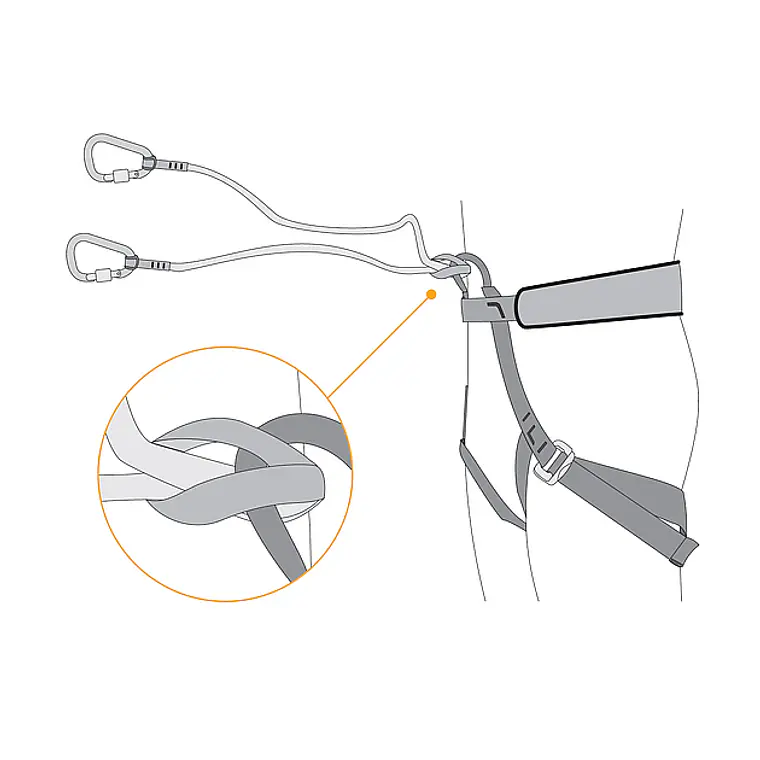 Asegurador Piolet Bungee Y Doble Singing Rock 4