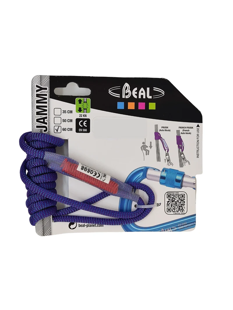 Anilla de Anclaje Cordino Jammy 5,5mm x 60cms 22kN  1