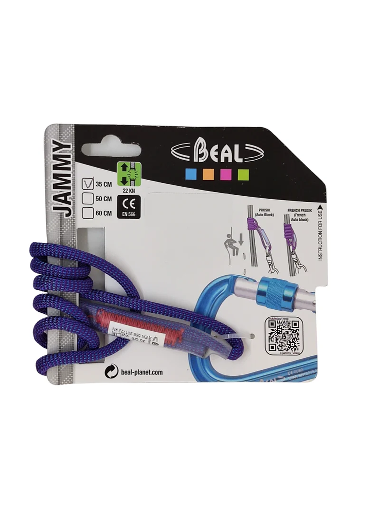 Anilla de Anclaje Cordino Jammy 5,5mm x 35cms 22kN 1