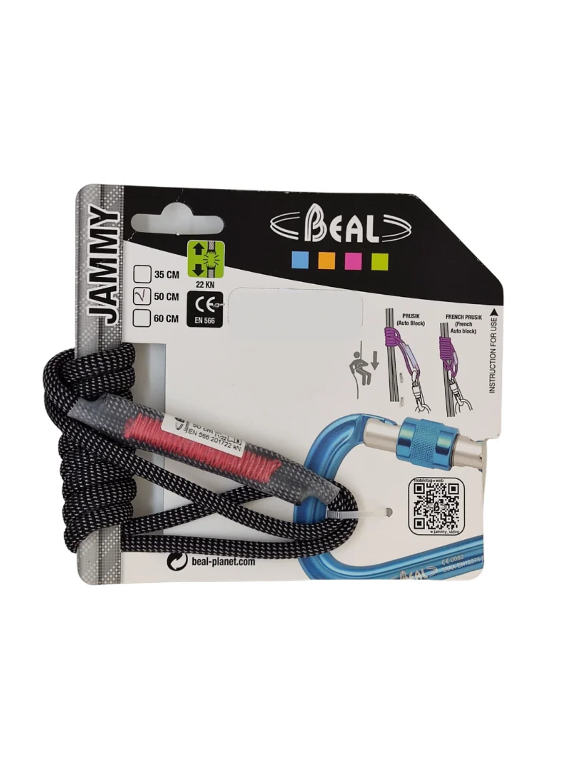 Anilla de Anclaje Cordino Jammy 5,5mm x 50 cms 22kN 1