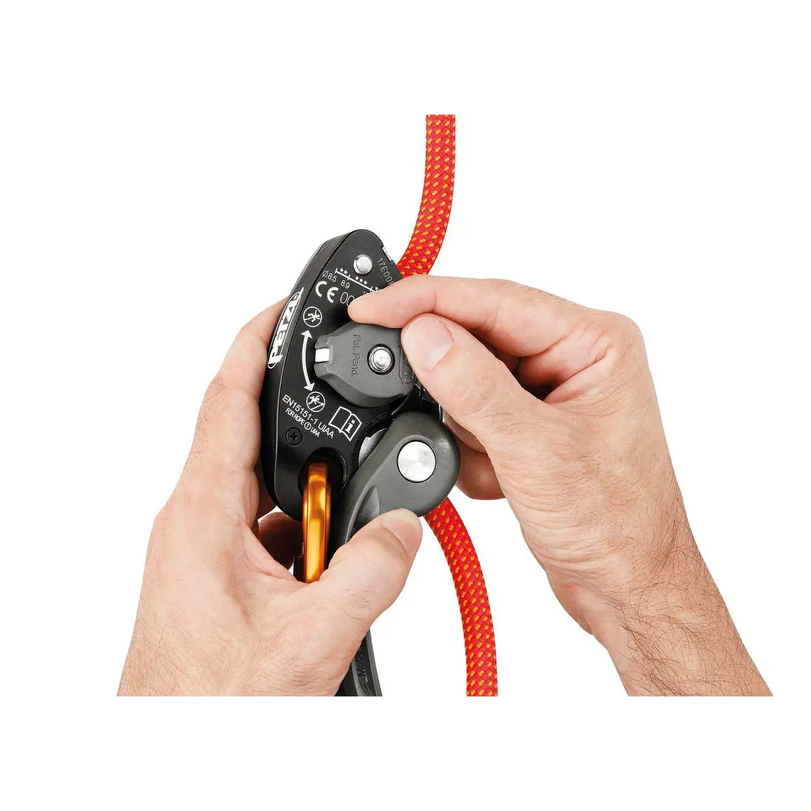 Asegurador con Frenado Asistido Petzl GRIGRI + 2