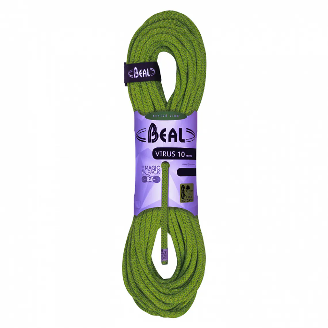 Cuerda Dinámica VIRUS 10 mm x 60 mt Solid Green Beal 1