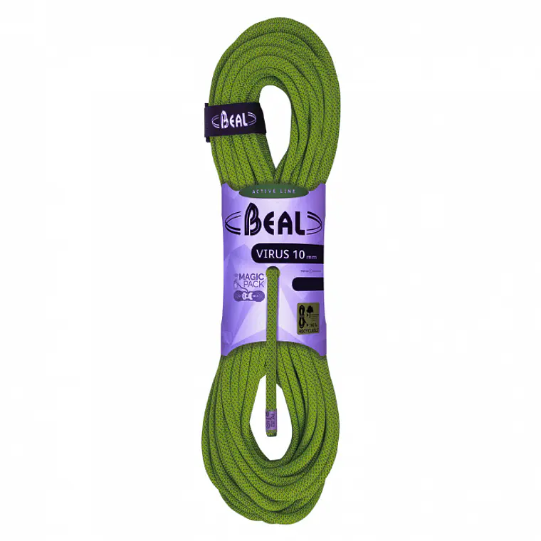 Cuerda Dinámica VIRUS 10 mm x 60 mt Solid Green Beal 1