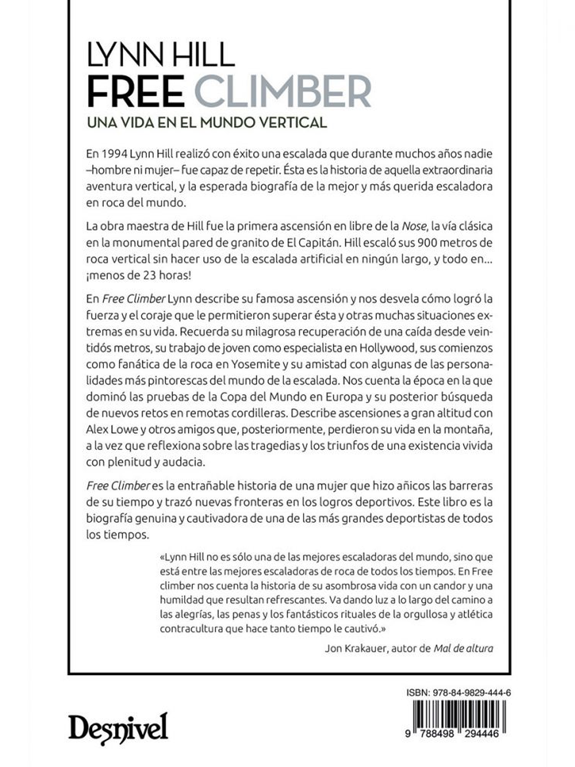 Libro Free climber. Mi vida en el mundo vertical 2