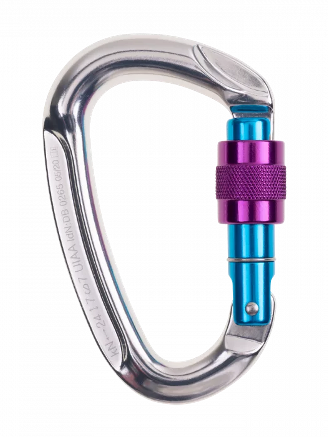 Mosquetón Aluminio Tipo H Rosca 24kN Be One Rosa  3