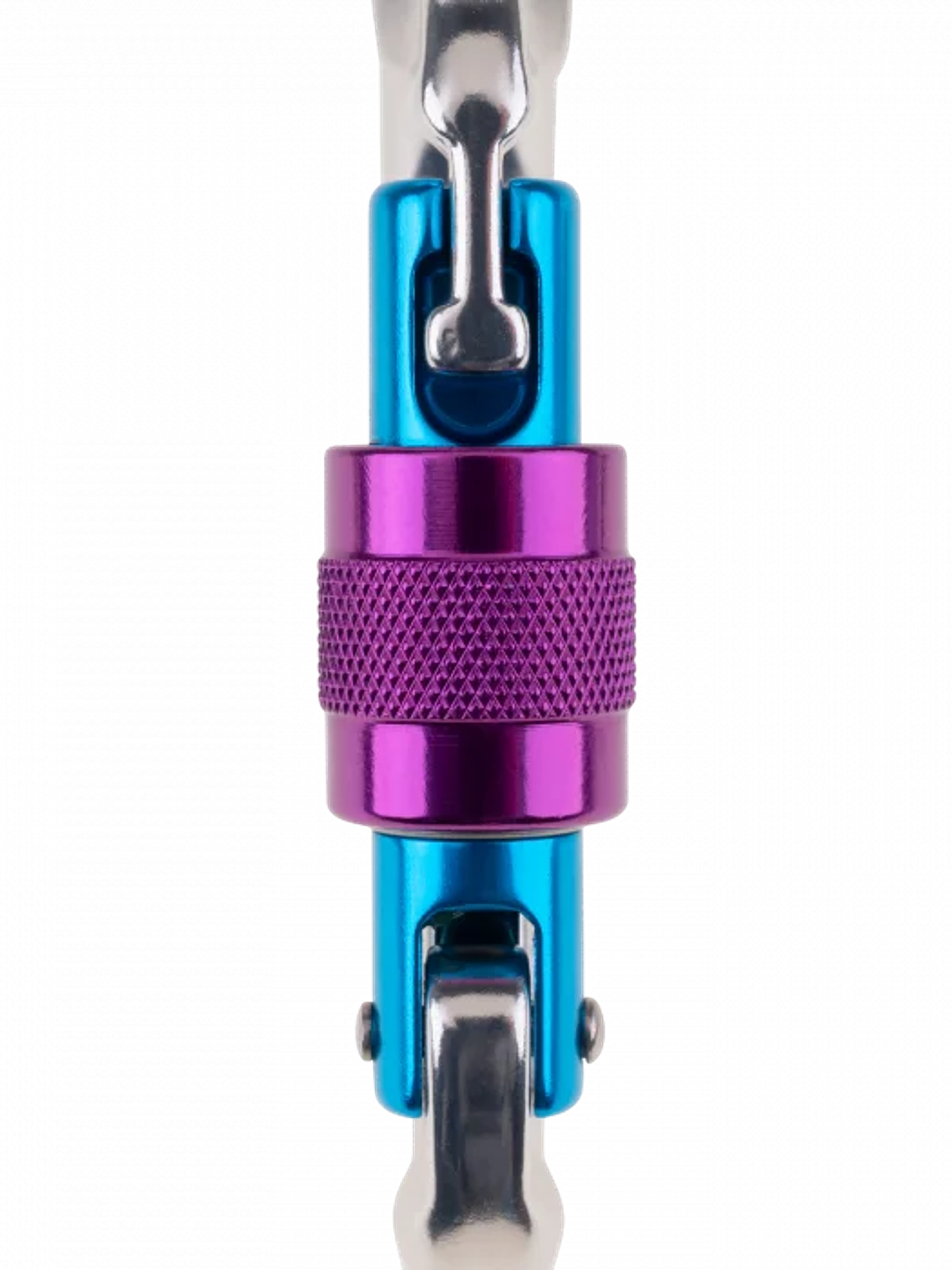 Mosquetón Aluminio Tipo H Rosca 24kN Be One Rosa  5