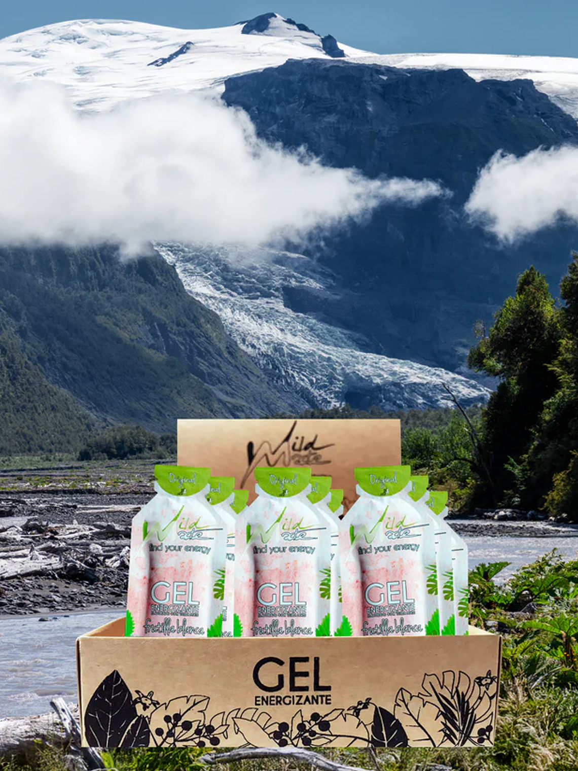 Gel Energizante Wildmate Original Frutilla Blanca 1