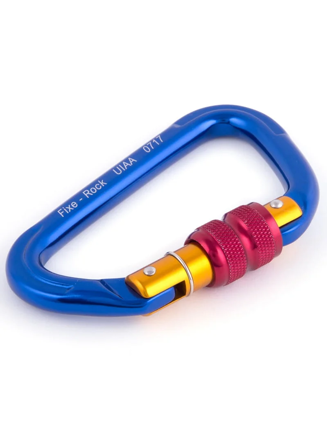 Mosquetón Aluminio Tipo D Rosca 23kN Rock-Fixe 2