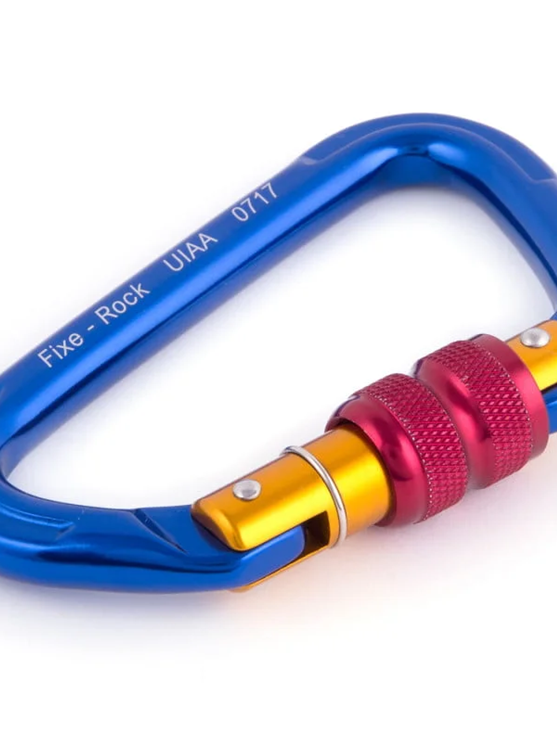 Mosquetón Aluminio Tipo D Rosca 23kN Rock 2