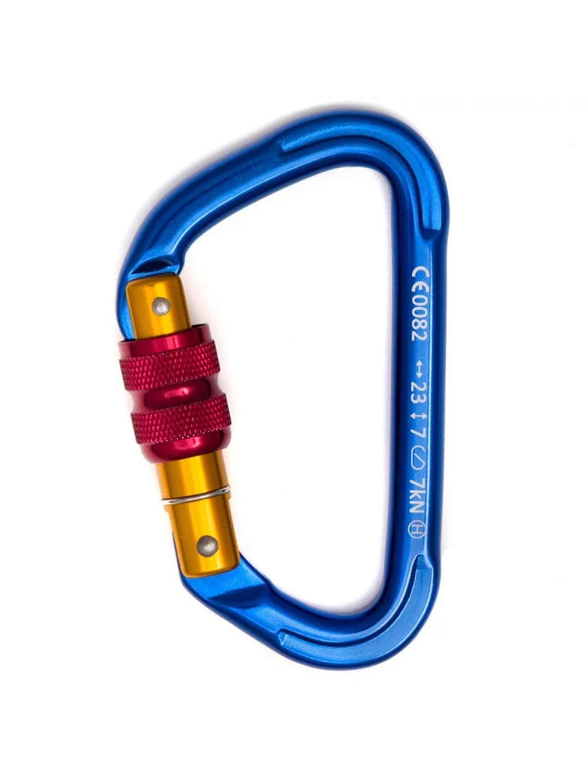 Mosquetón Aluminio Tipo D Rosca 23kN Rock-Fixe 3