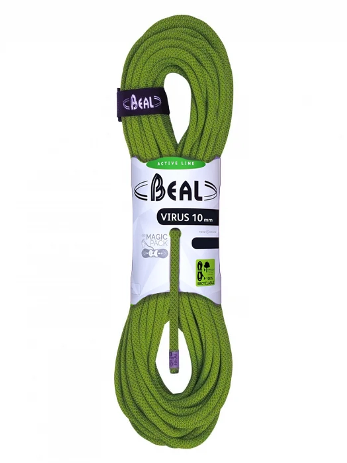 Cuerda Dinámica VIRUS 10 mm x 60 mts. Solid Green – Beal 1