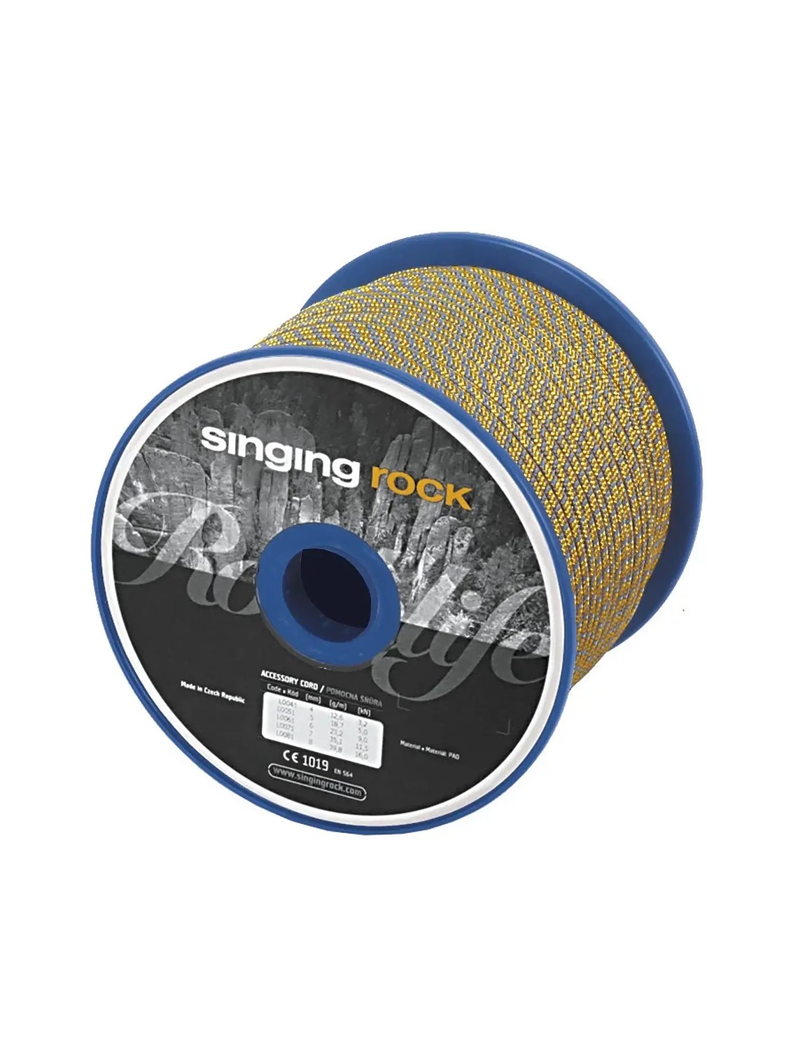 Cordin 6 mm Singing Rock Amarillo/Gris 1