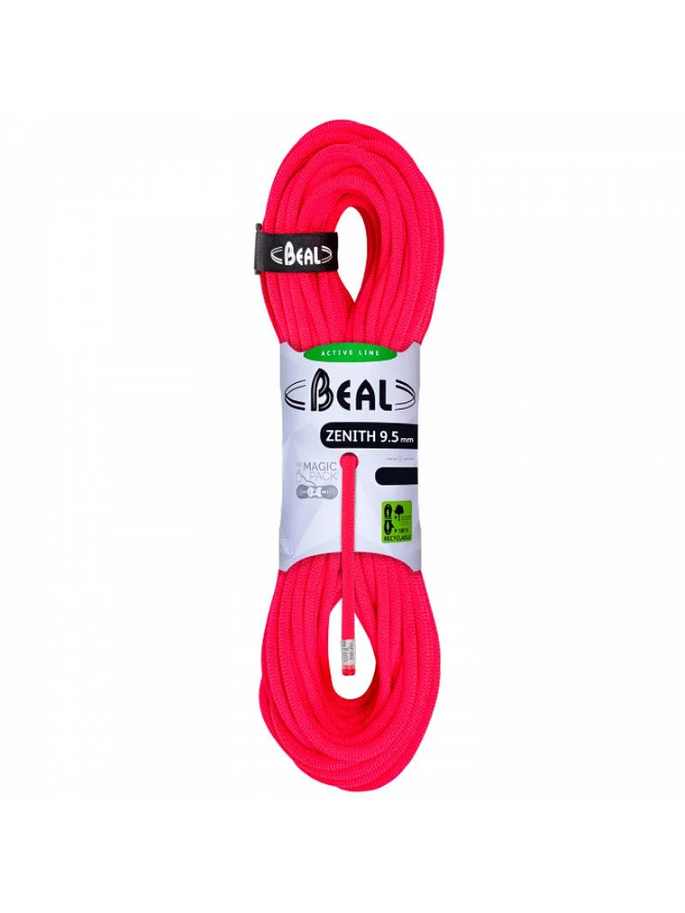 Cuerda Dinámica ZENITH 9.5 mm x 70 mt Solid Pink Beal 1