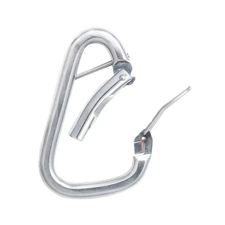 Mosquetón Asimétrico Acero HMS Seguro CLIP 50kN Twin Smith Captive 2