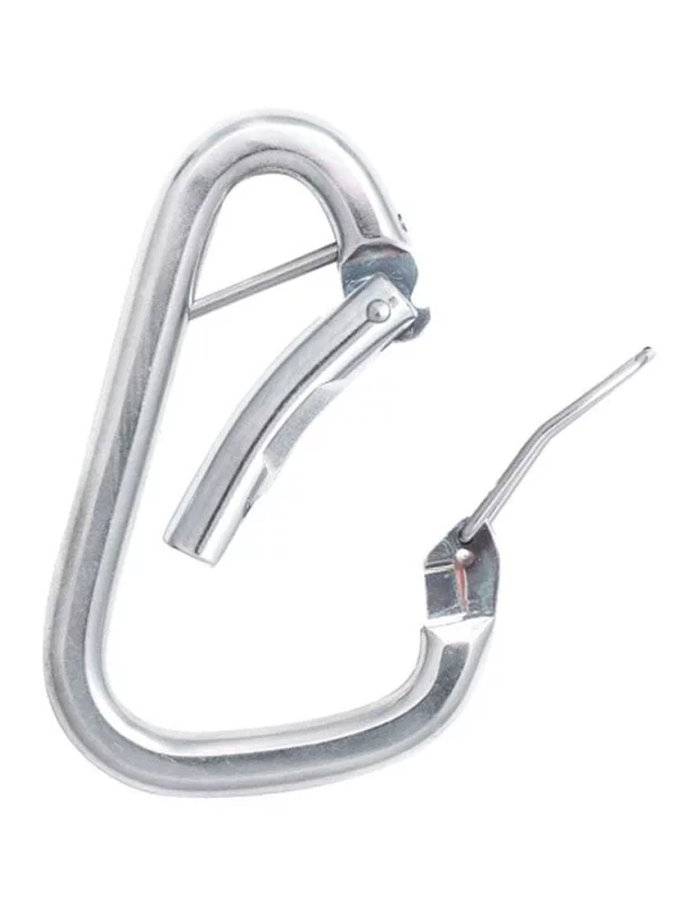 Mosquetón Asimétrico Acero HMS Seguro CLIP 50kN Twin Smith Captive 2