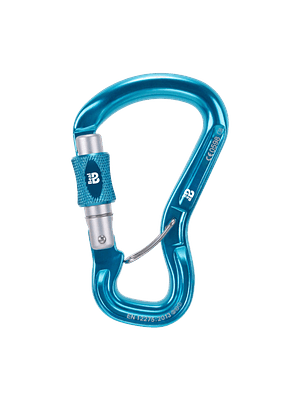 Mosquetón Aluminio HMS Rosca 25kN Antigiro Express Blue 