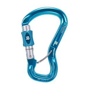 Mosquetón Aluminio HMS Rosca 25kN Antigiro Express Blue 