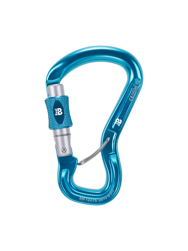 Mosquetón Aluminio HMS Rosca 25kN Antigiro Express Blue  1