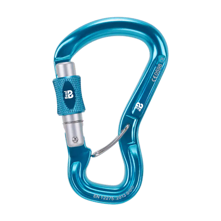 Mosquetón Aluminio HMS Rosca 25kN Antigiro Express Blue  1