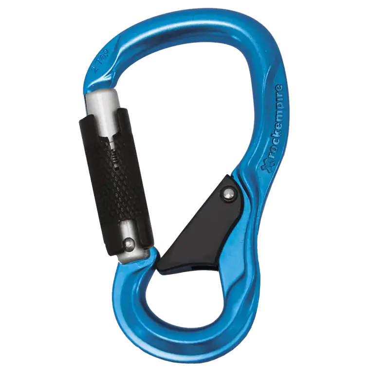 Mosquetón Aluminio HMS 2 Tiempos 24kN 2 TAP 2T Azul  1