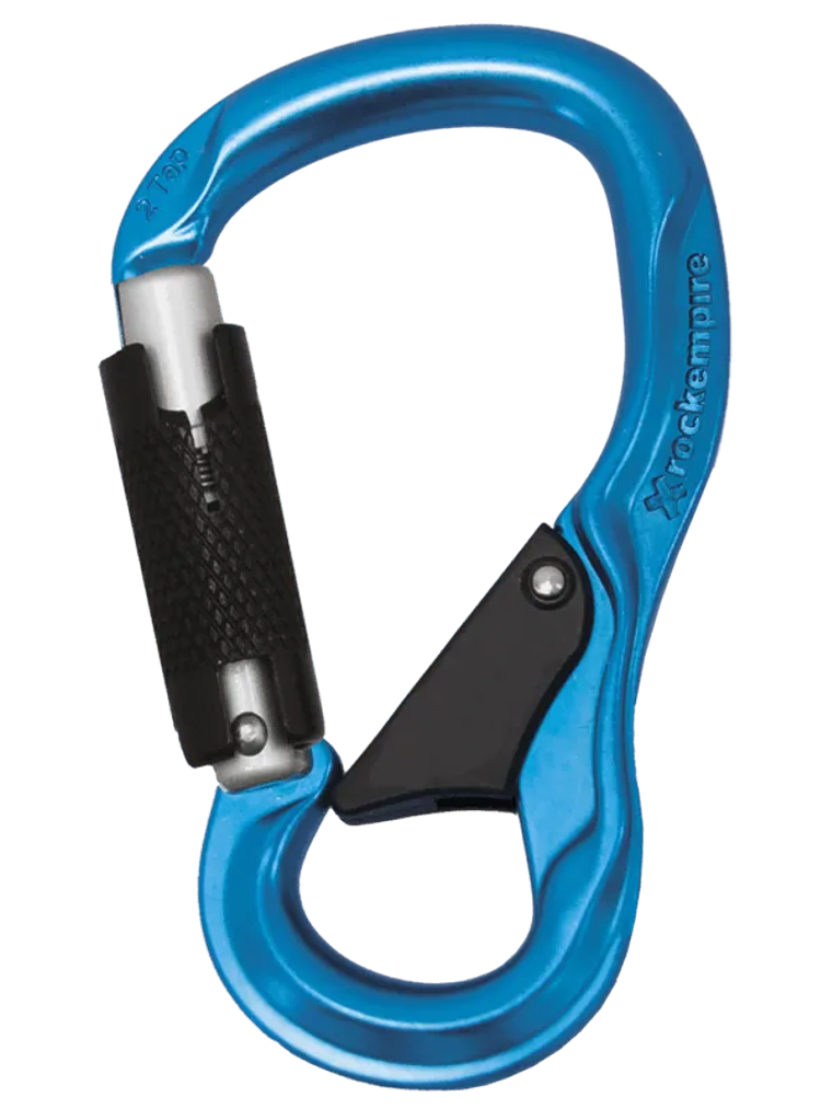 Mosquetón Aluminio HMS 2 Tiempos 24kN 2 TAP 2T Azul  1