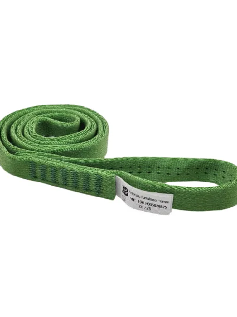 Anilla de Anclaje Tubular Poliamida 60 cms x 16 mm VERDE 22kN 1