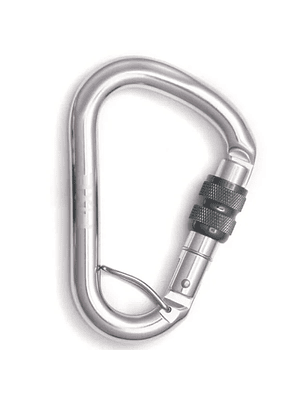 Mosquetón Aluminio HMS Rosca 25kN Anti-Giro Lotus 