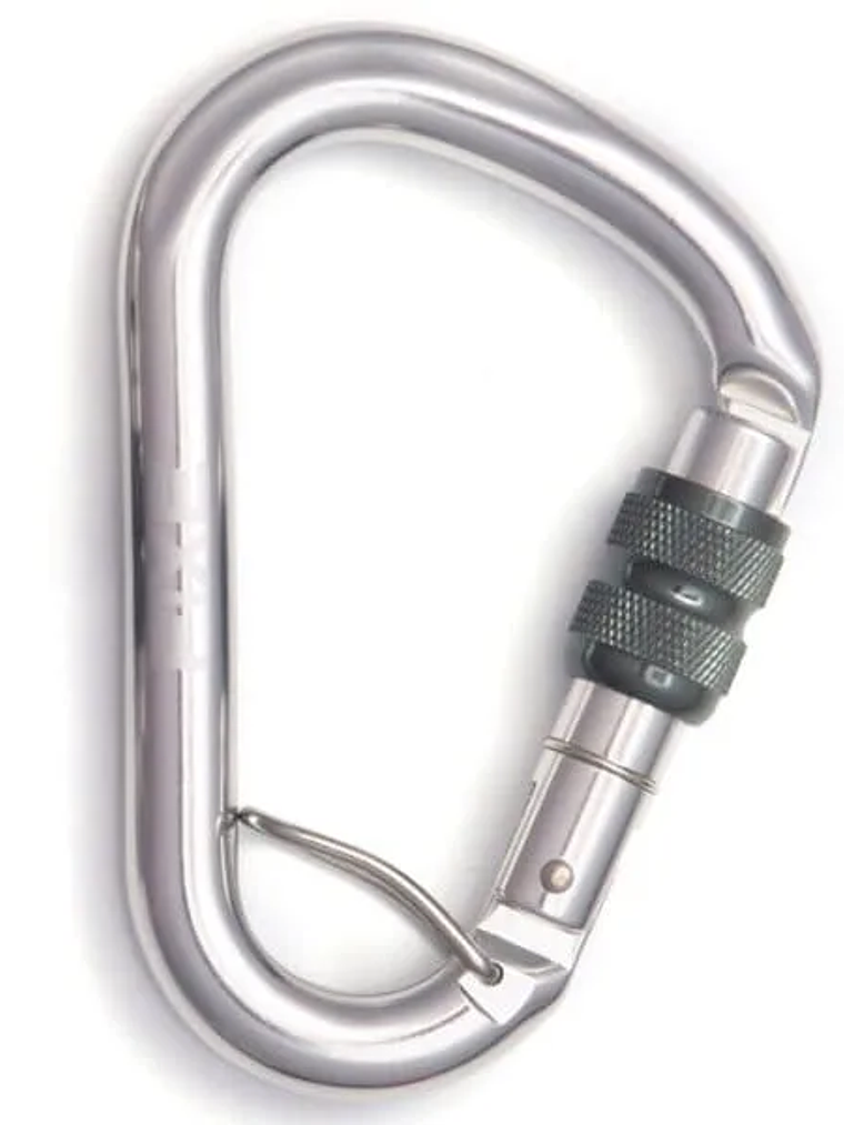 Mosquetón Aluminio HMS Rosca 25kN Anti-Giro Lotus  1