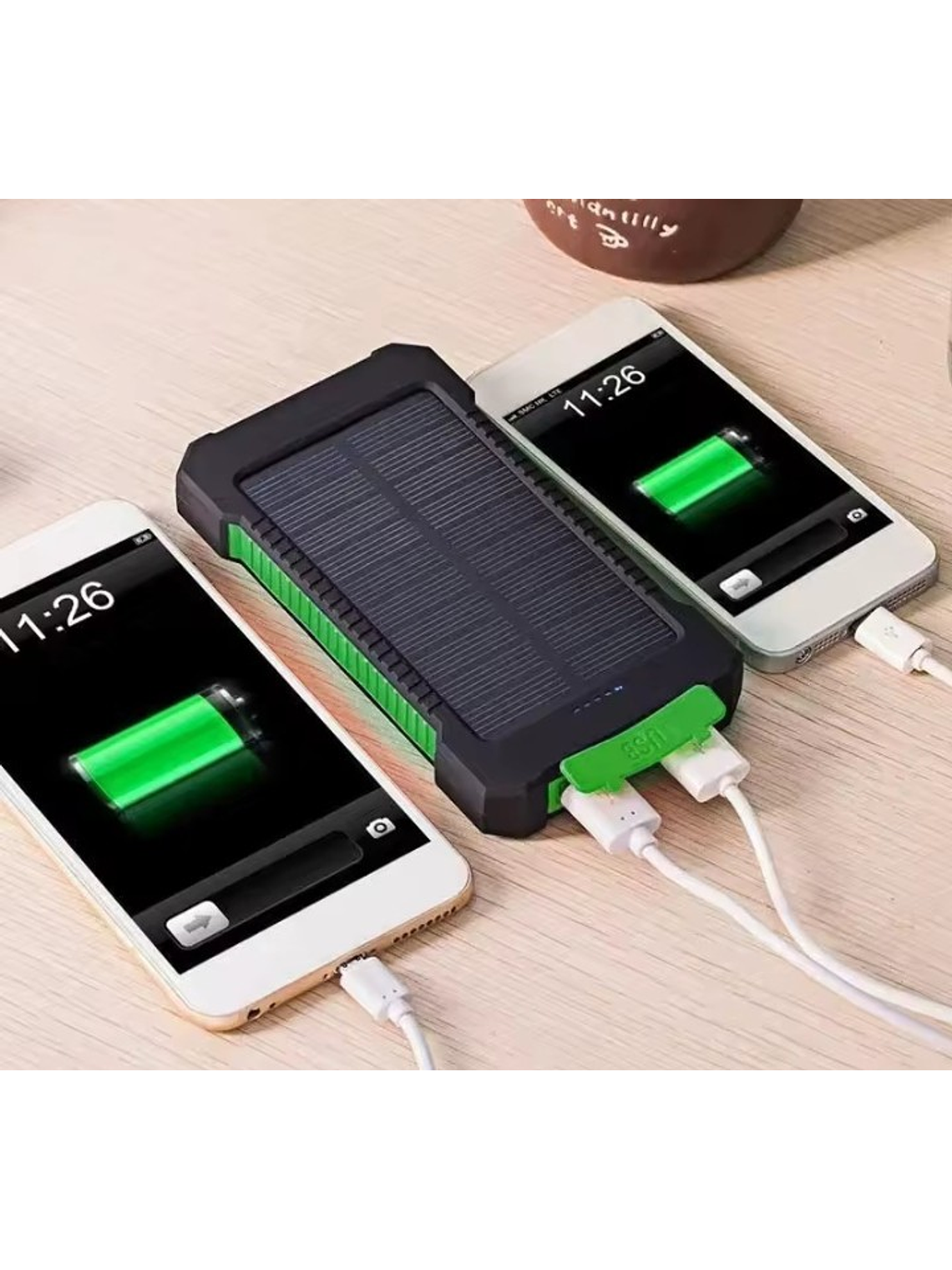 Batería Externa Solar Doble Carga Impermeable 200.000 mah 12