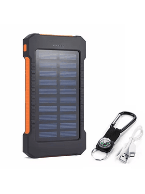 Batería Externa Solar con luz y brújula 50000 mah